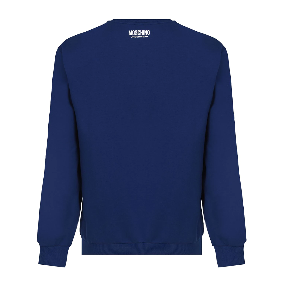 MOSCHINO TAPE LOGO SWEATER IN BLUE